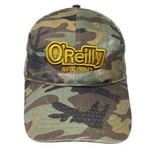 O'Reilly Auto Parts Strapback Baseball Cap Multicolor One Size Adjustable Camo